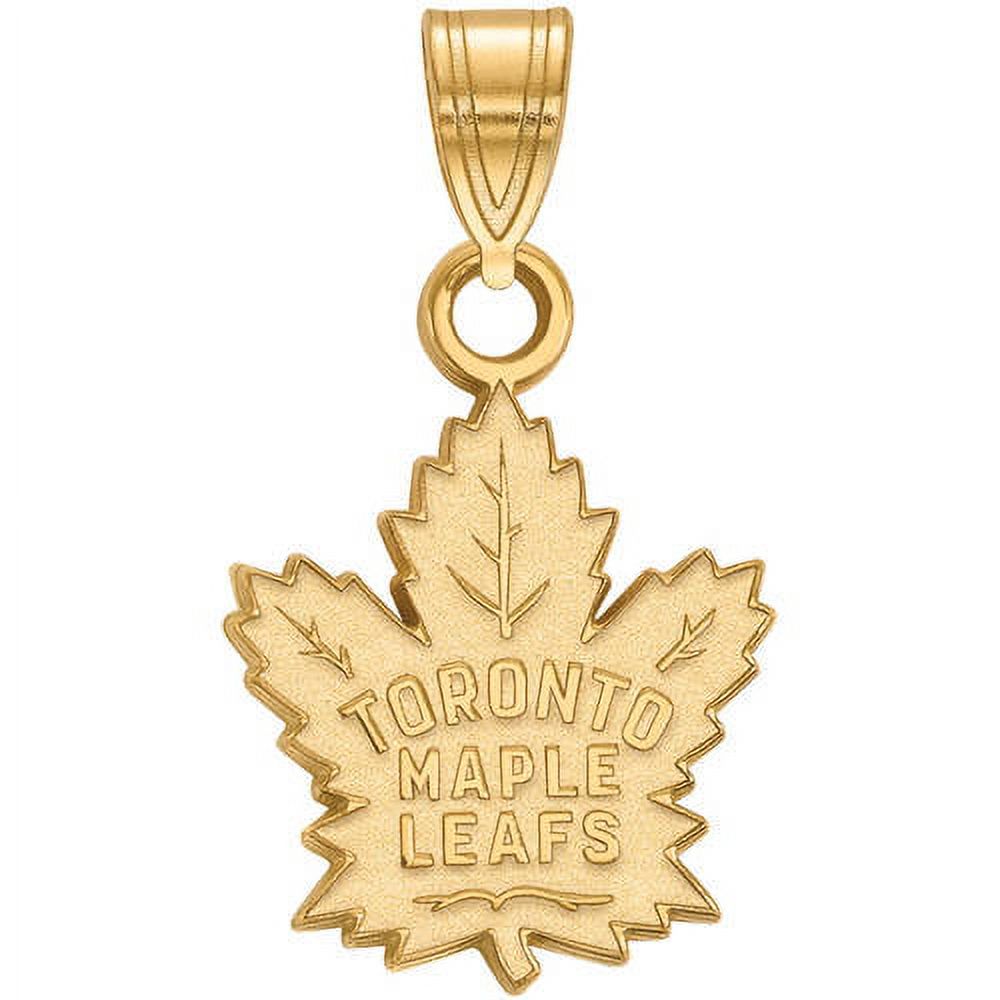14K Yellow Gold NHL LogoArt Toronto Maple Leafs Small Pendant