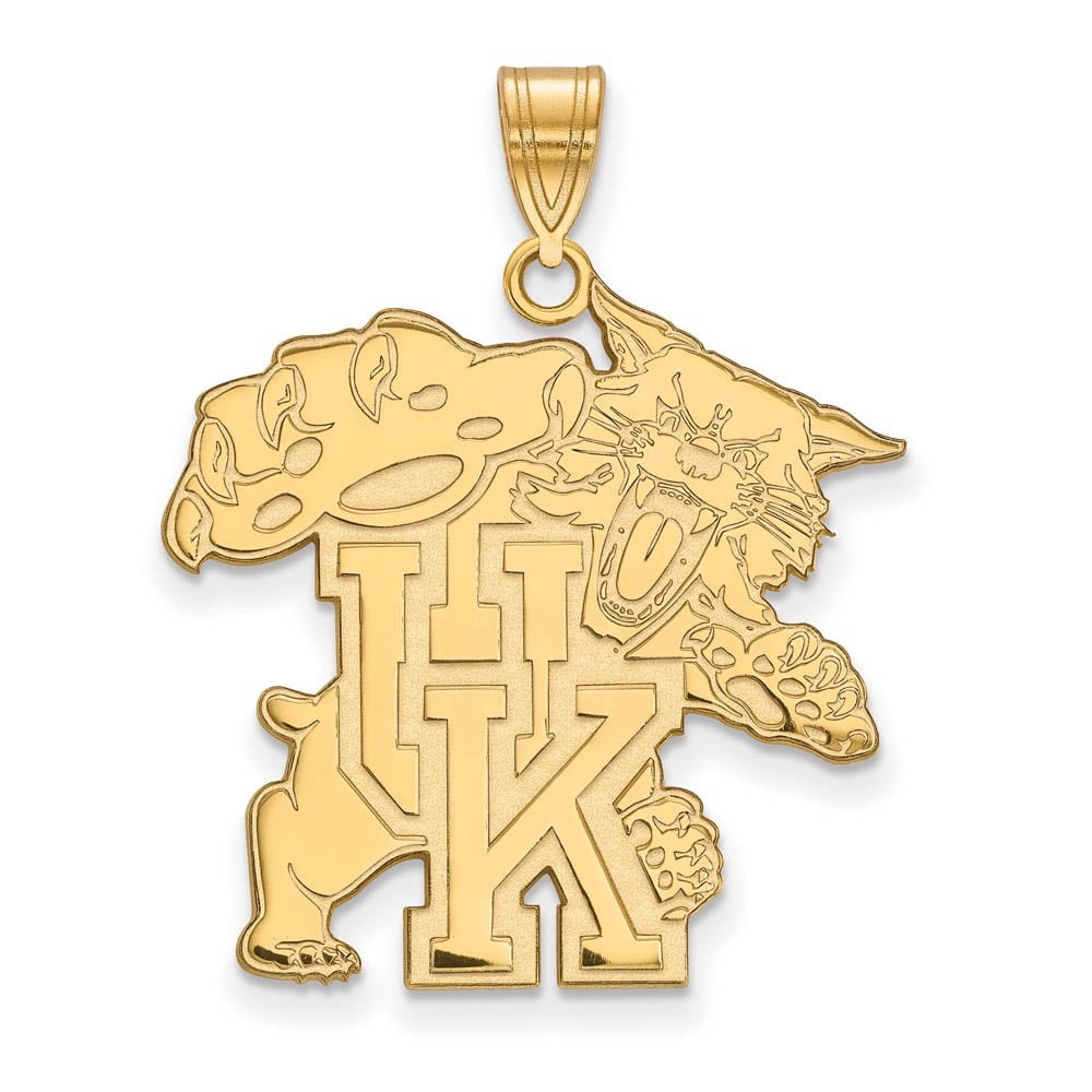 10k Gold LogoArt University of Kentucky U-K Wildcat Extra Large Pendant Q1Y047UK