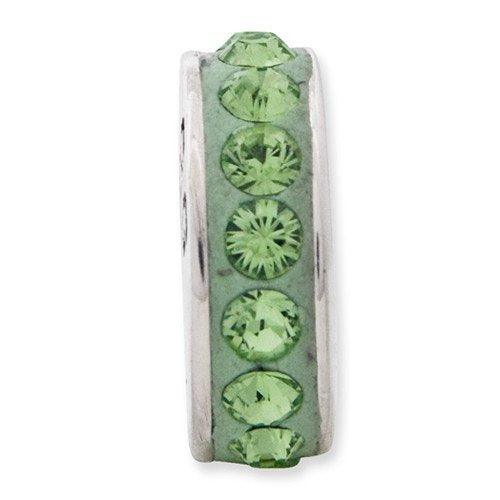 Sterling Silver Reflections August Single Row Preciosa Crystal Bead