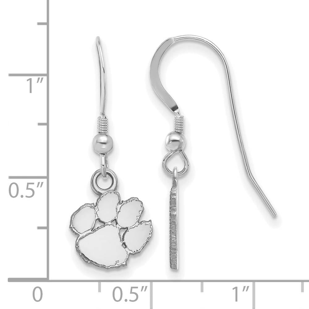 Women's Clemson Tigers Sterling Silver XS Dangle Earrings
