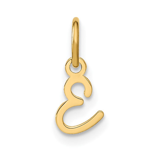 10KY Upper case Letter E Initial Charm