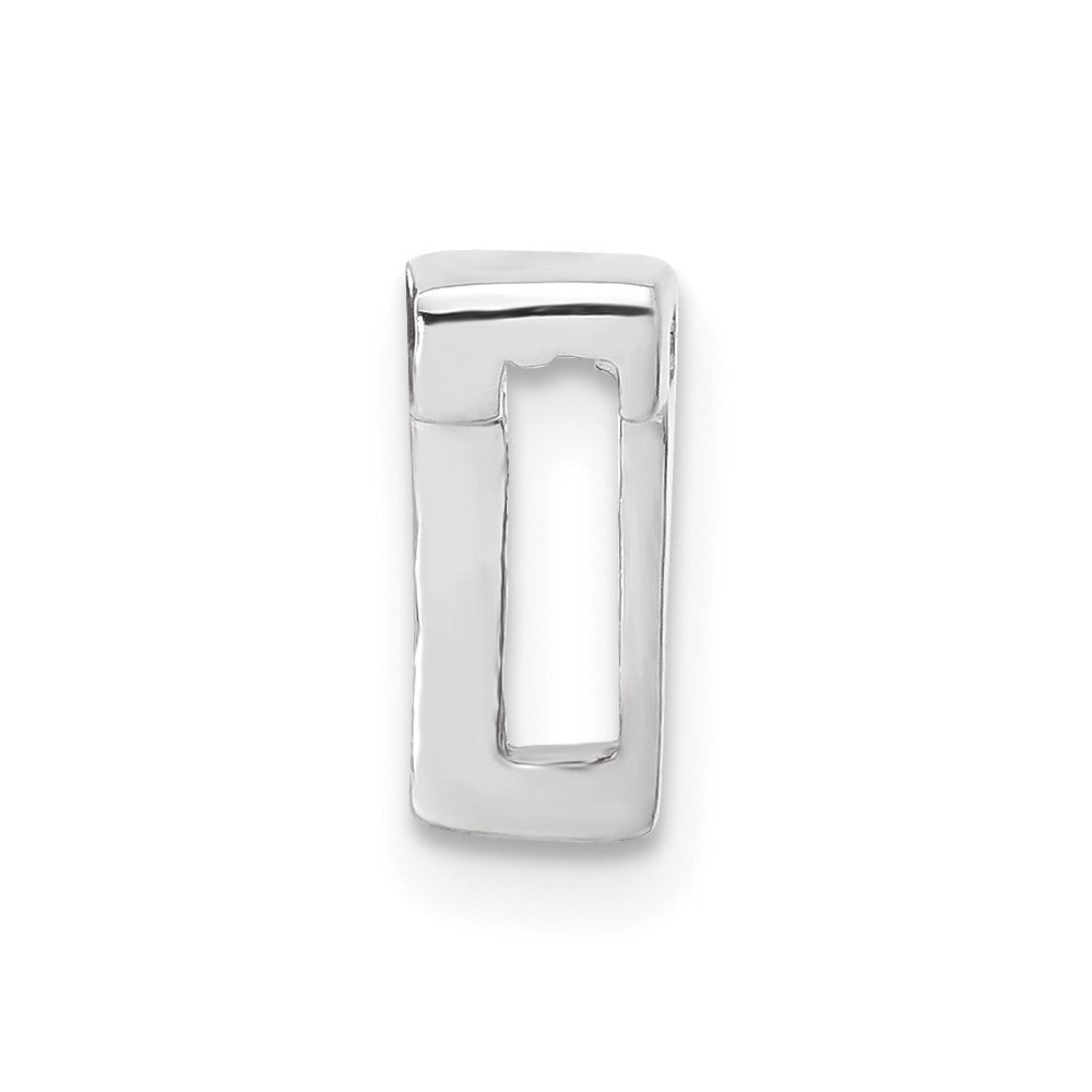 Sterling Silver CZ Initial T Slide