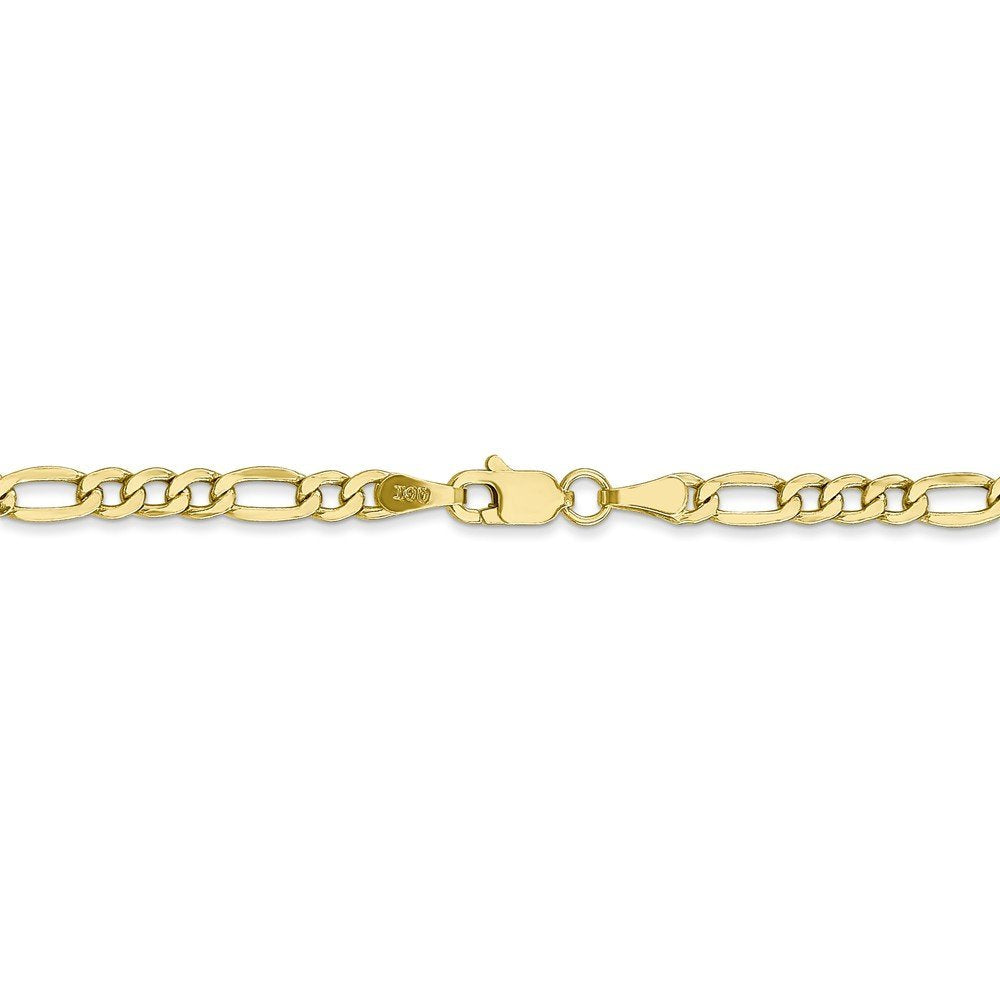 10k 3.5mm Semi-Solid Figaro Chain