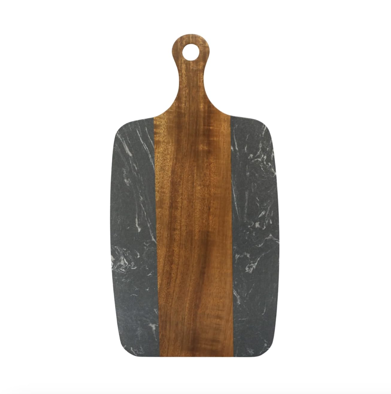Black Marble/Acacia Wood Center Handled Board