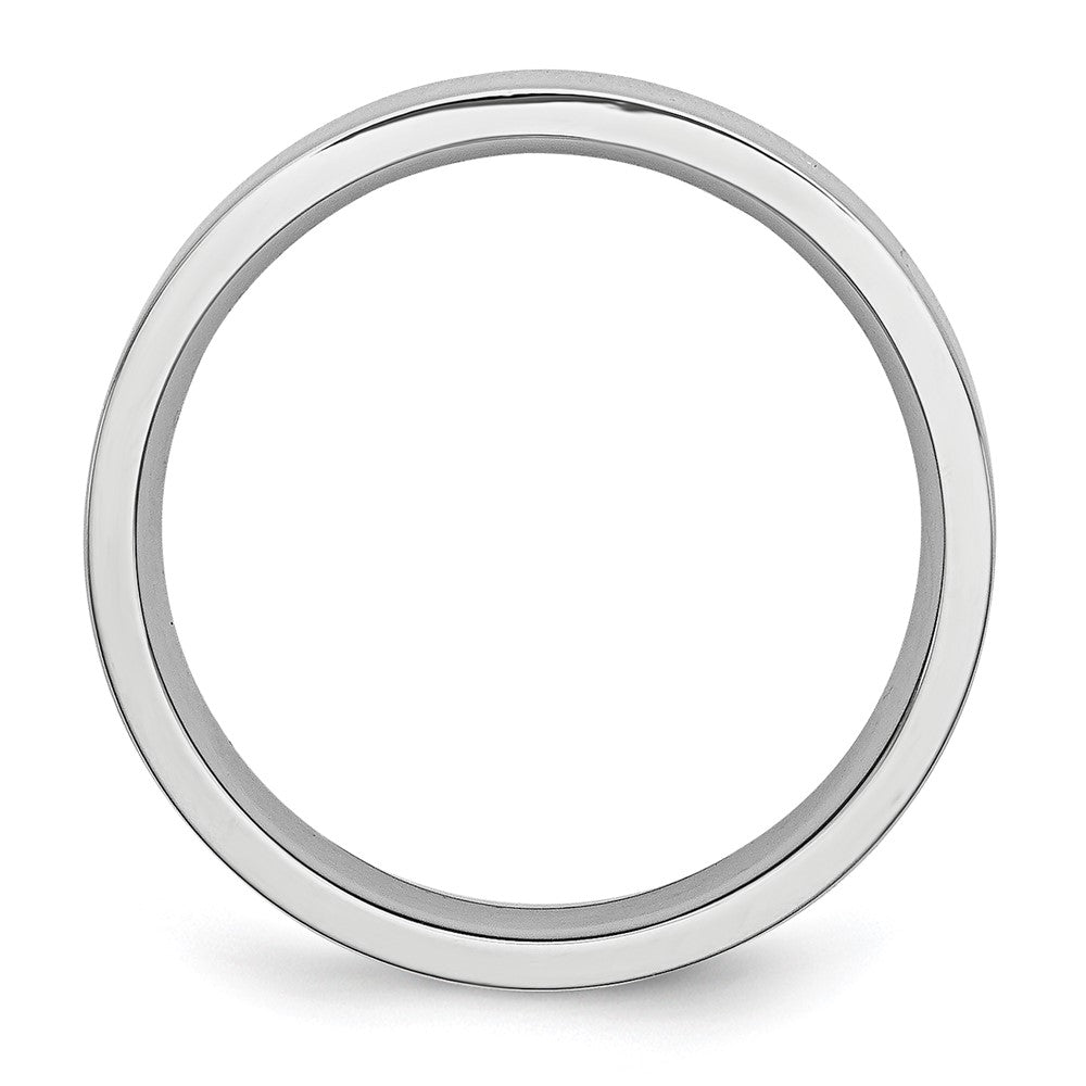 Cobalt Flat Polished 5mm Band Size - 10