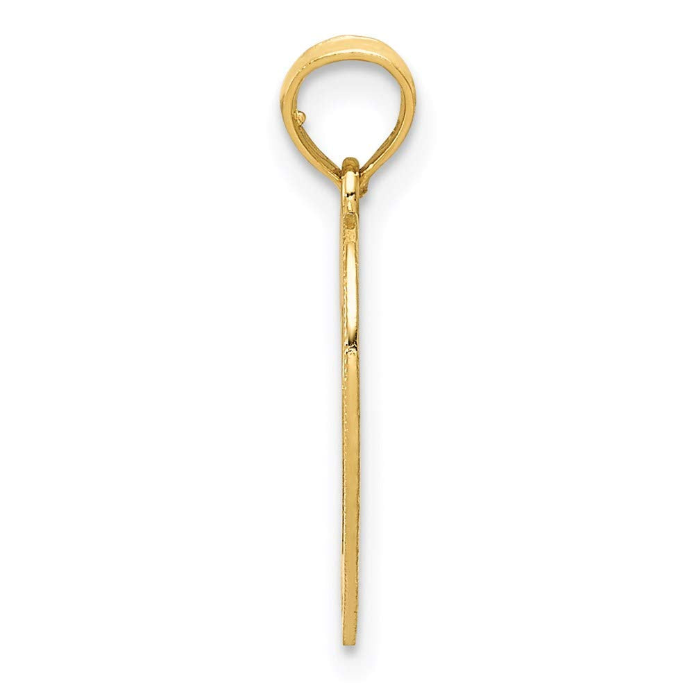 14K Polished Heart Pendant