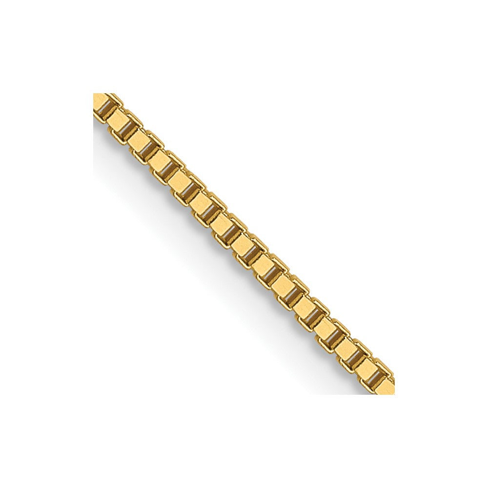 14K .9mm Box Chain Yellow Gold