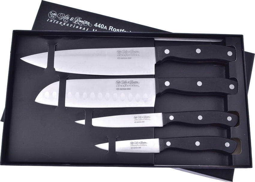 Hen & Rooster Kitchen Knife Set