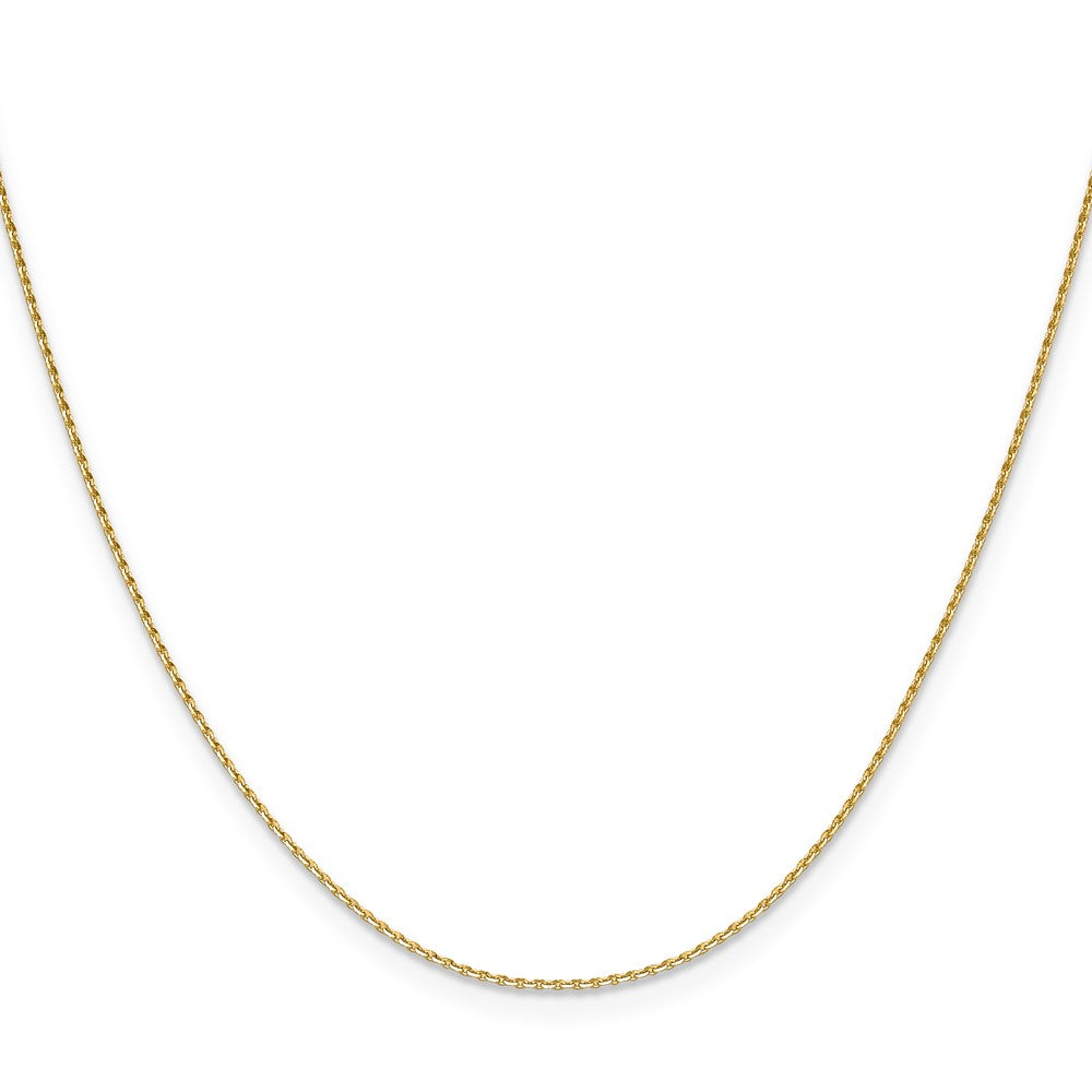 14K 1mm D/C Oval Link Chain