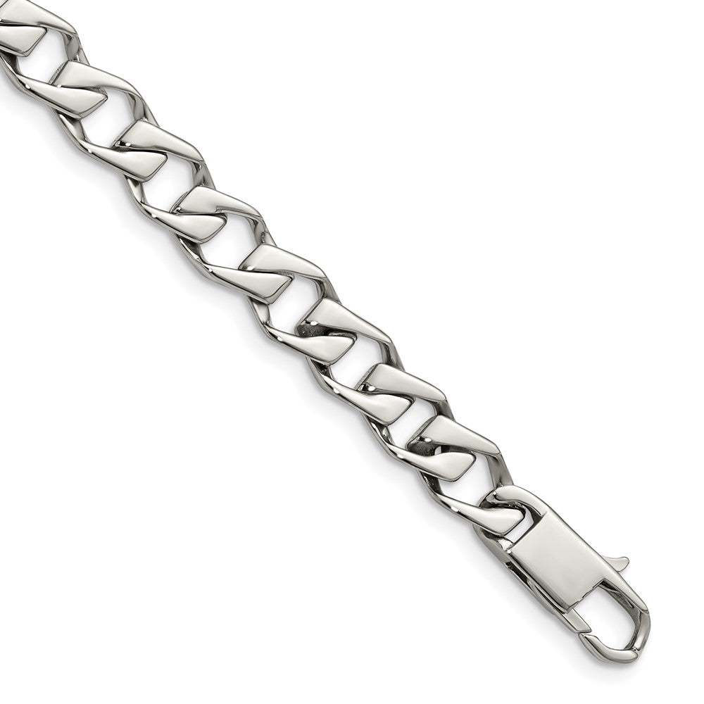 Stainless Steel Polished Fancy Link 8.5in Bracelet 8.5 inches