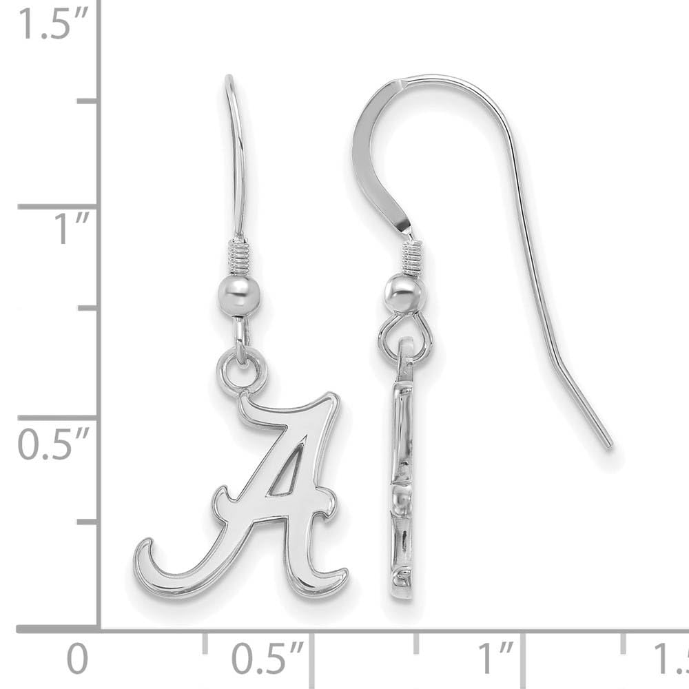 LogoArt SS007UAL Sterling Silver University of Alabama Dangle Earrings, Small