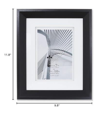 LEXINGTON 8x10 5x7 Fancy Mat Black Frame by Lawrence - 5x7