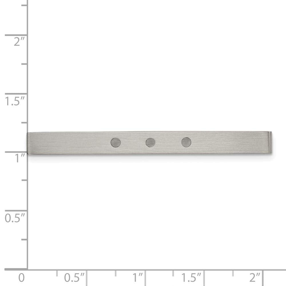 Chisel Stainless Steel Enameled Tie Clip