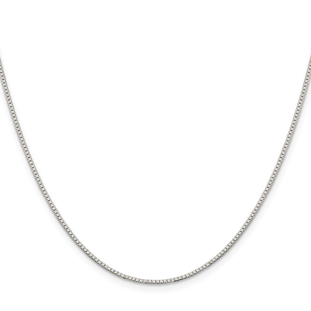 Sterling Silver 1.1mm Box Chain w/2in ext. 18 Inches
