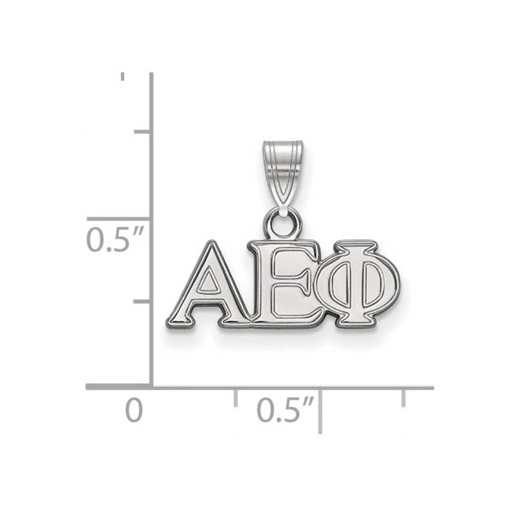 Sterling Silver Official Licensed Greek Sororities Alpha Epsilon Phi Small Pendant