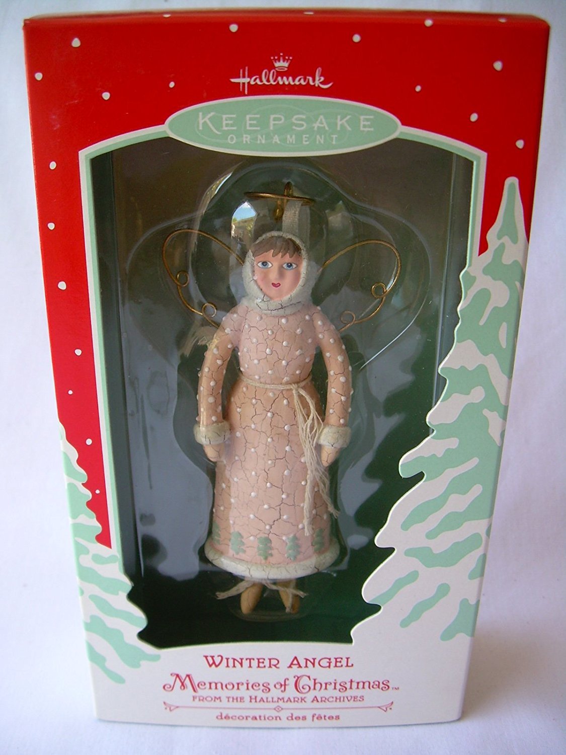 2002 Hallmark Ornament Winter Angel Memories Of Christmas