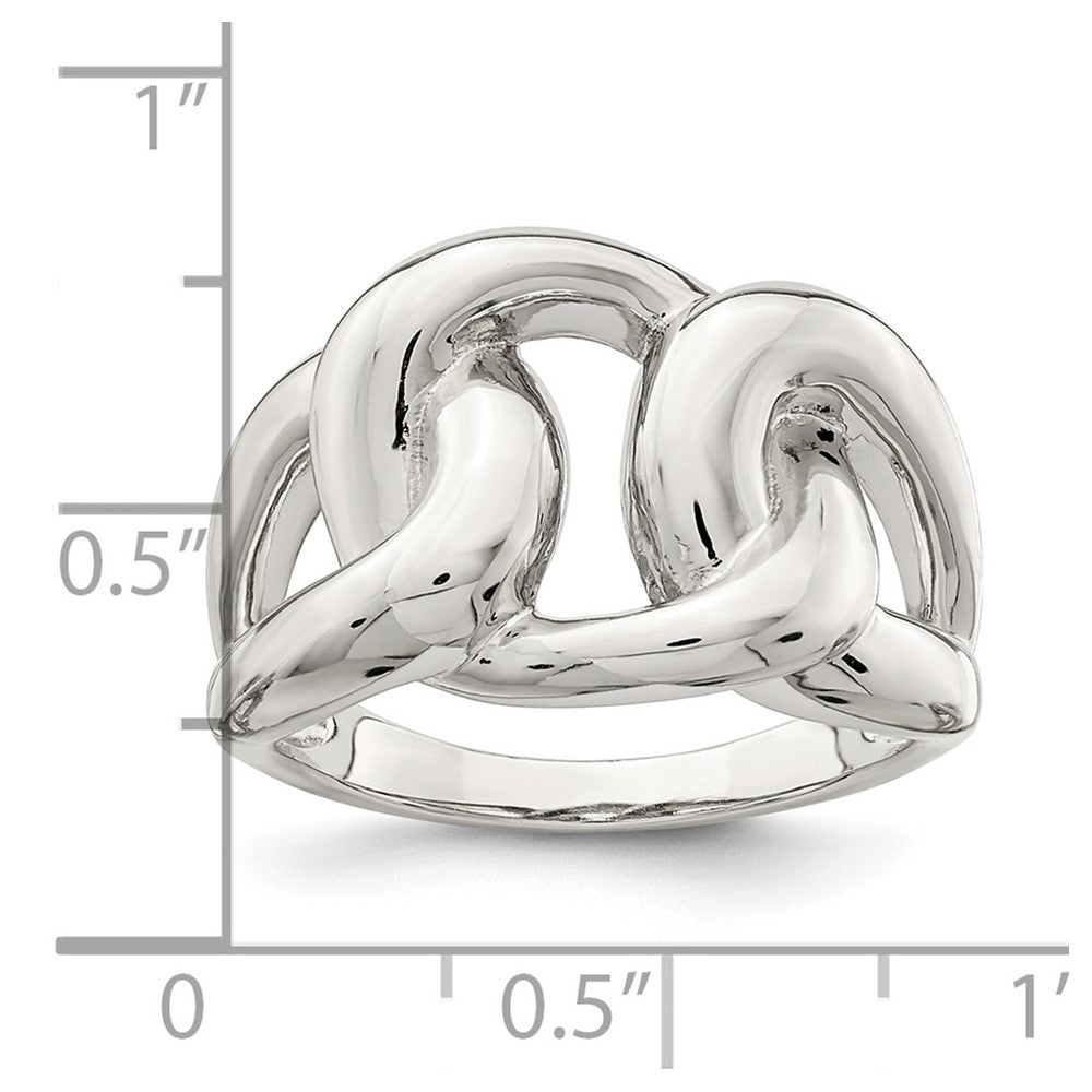 Sterling Silver Linked Knot Ring