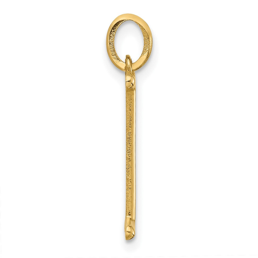 14k Yellow Gold Fancy Letter I