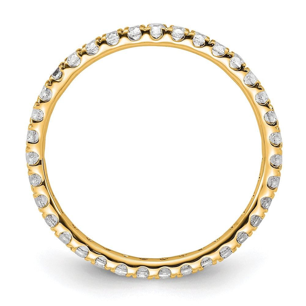 True Origin 14k 1/2 carat Lab Grown Diamond VS  D E F  Size 6 Eternity Band