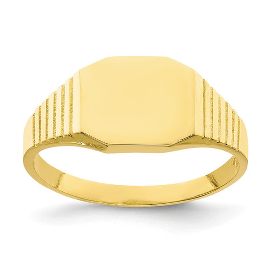 10K Signet Small Sized Ring Size 1.5