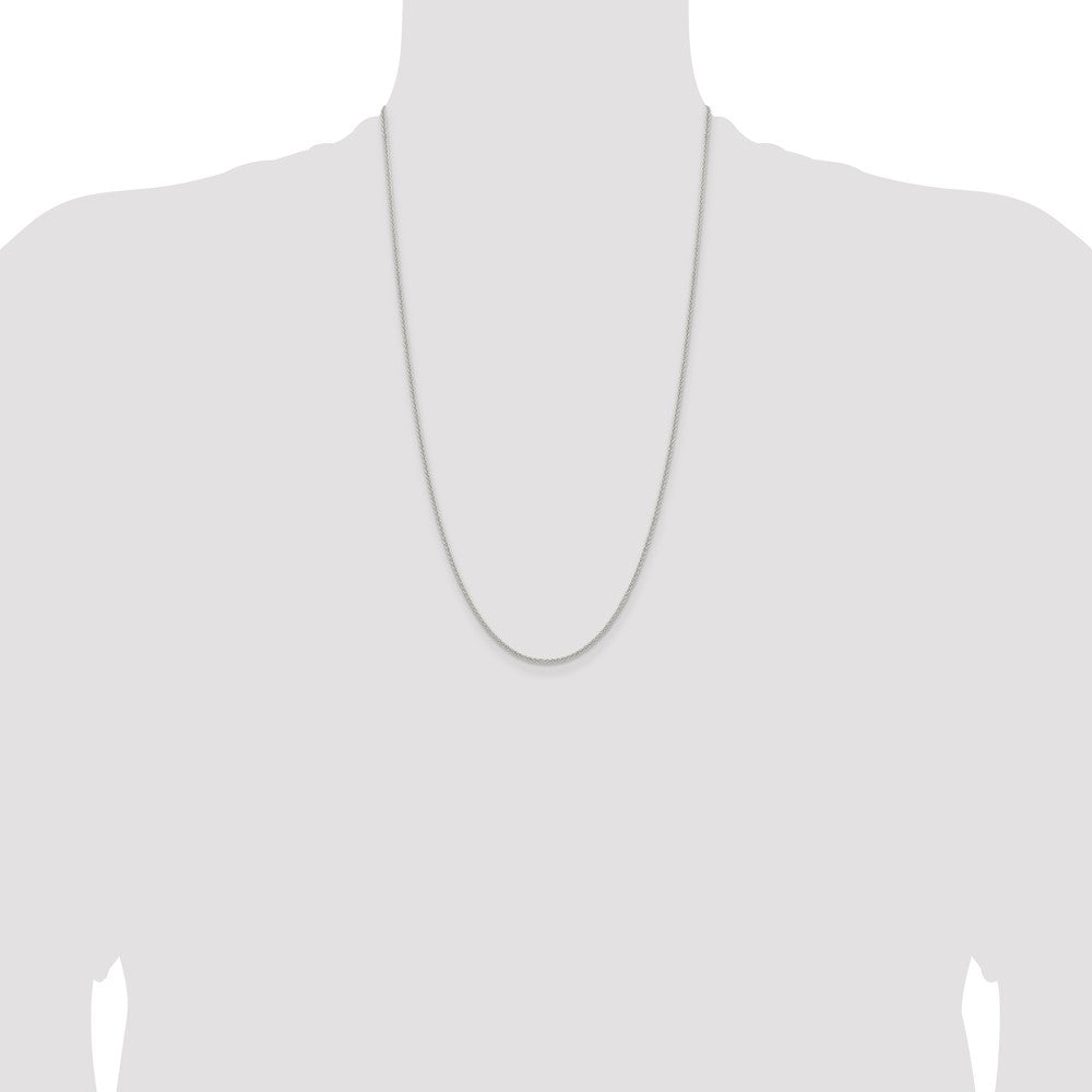 Sterling Silver 1.6mm Round Spiga Chain 26 Inches