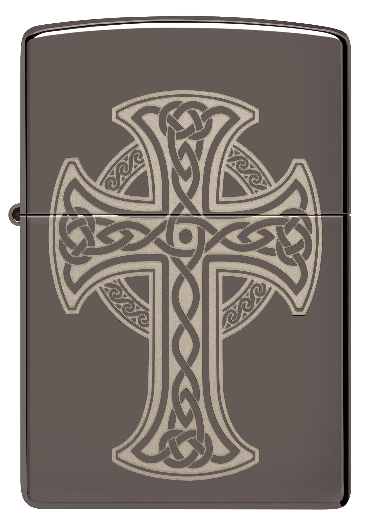 Zippo 48614 Black Ice Celtic Cross Design Windproof Pocket Lighter