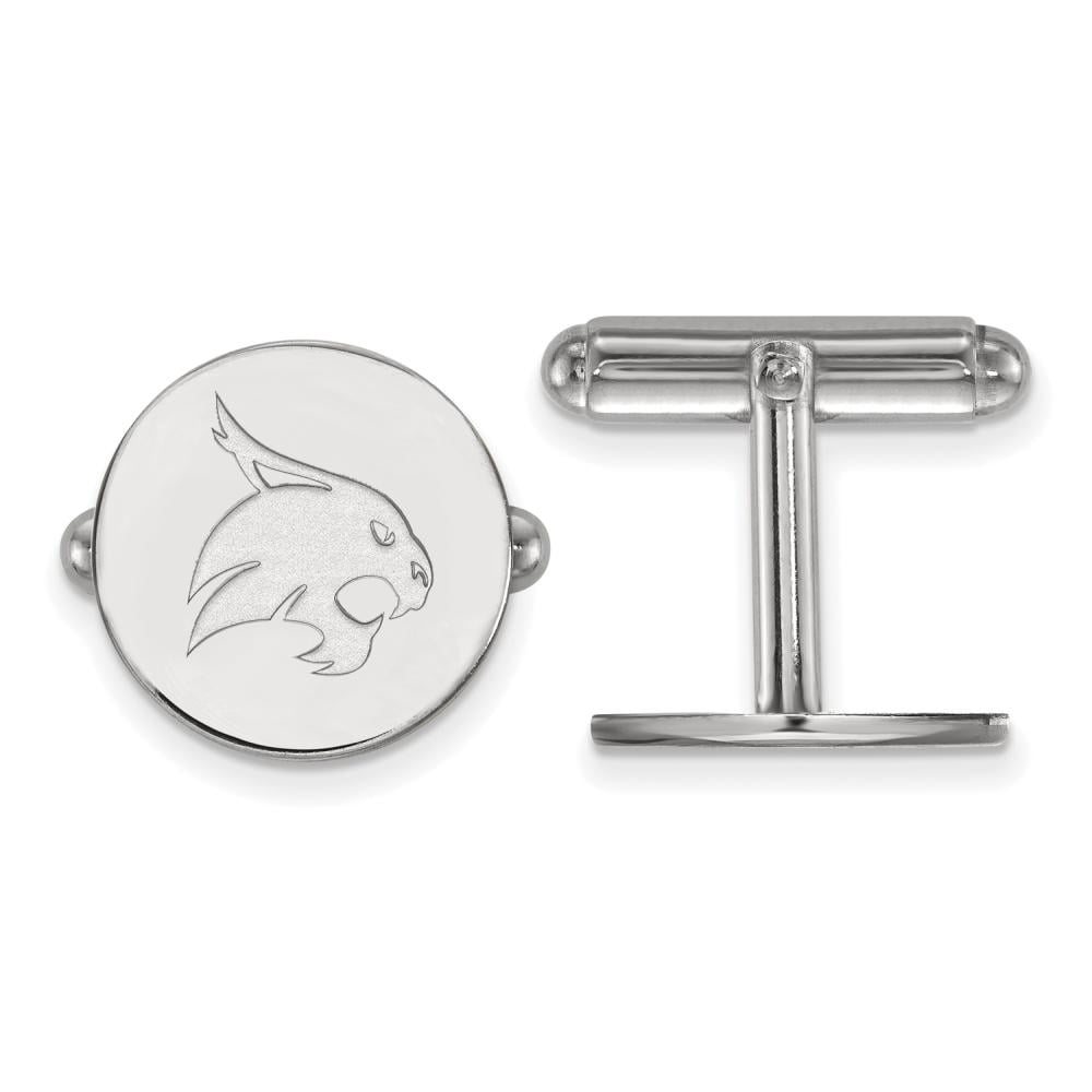 Men's Texas State University Sterling Silver Texas State University Cuff Links