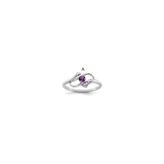 Sterling Silver Rhodium-plated Family Jewelry Mounting