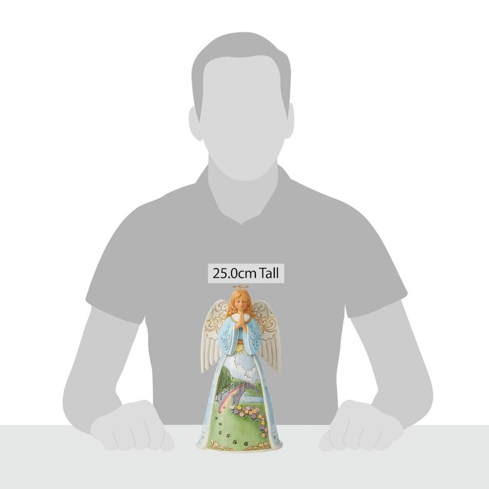 Enesco Jim Shore Heartwood Creek Rainbow Bridge Angel Figurine