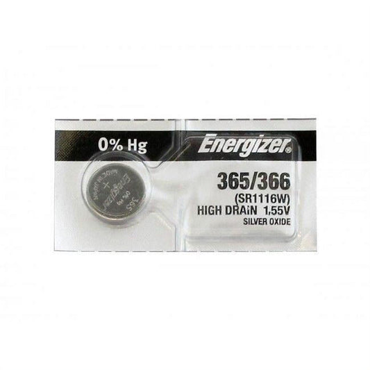 Pkg/(5) Type 365/366 Energizer Watch Batteries Tear Strip QWB365