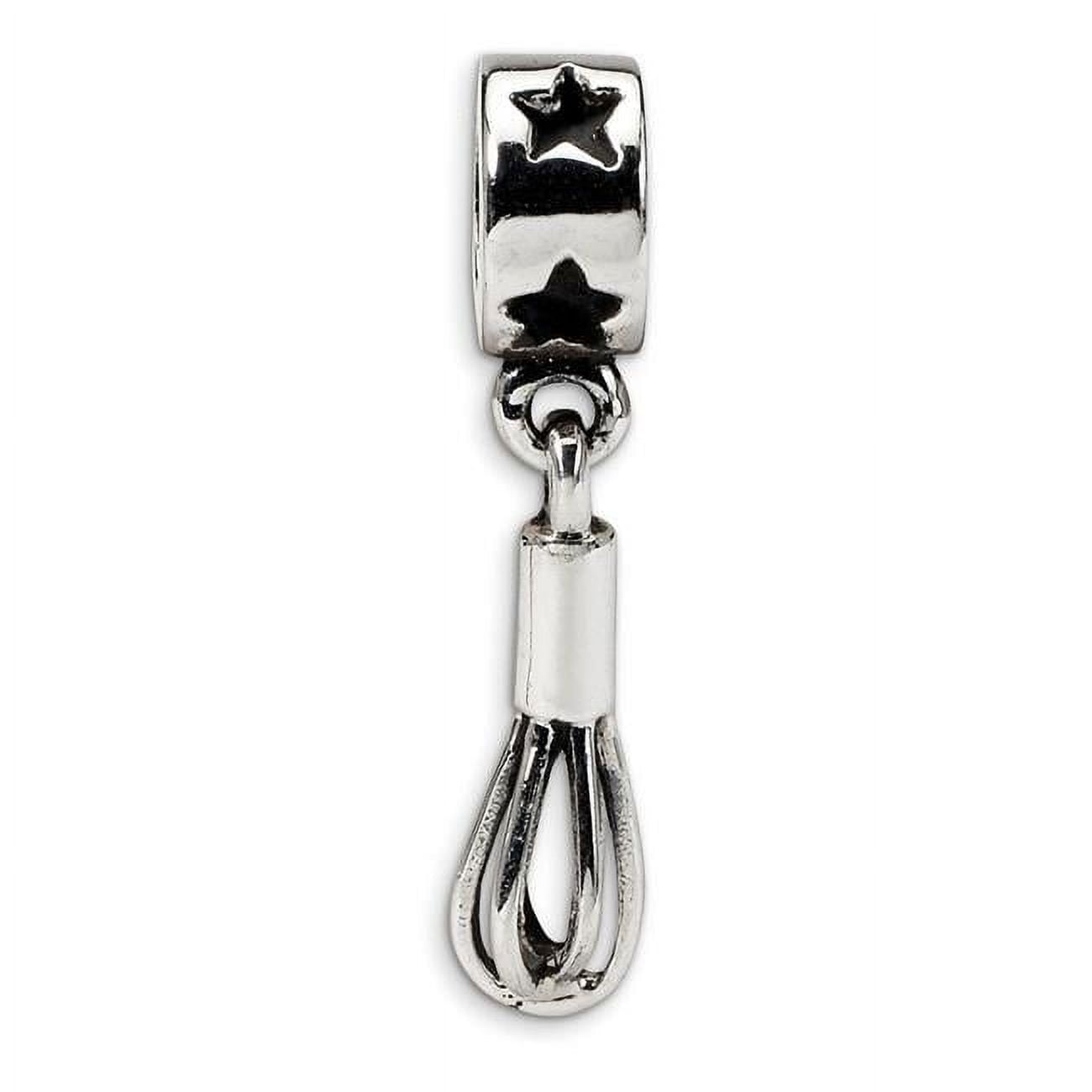 Sterling Silver Reflections Whisk Dangle Bead