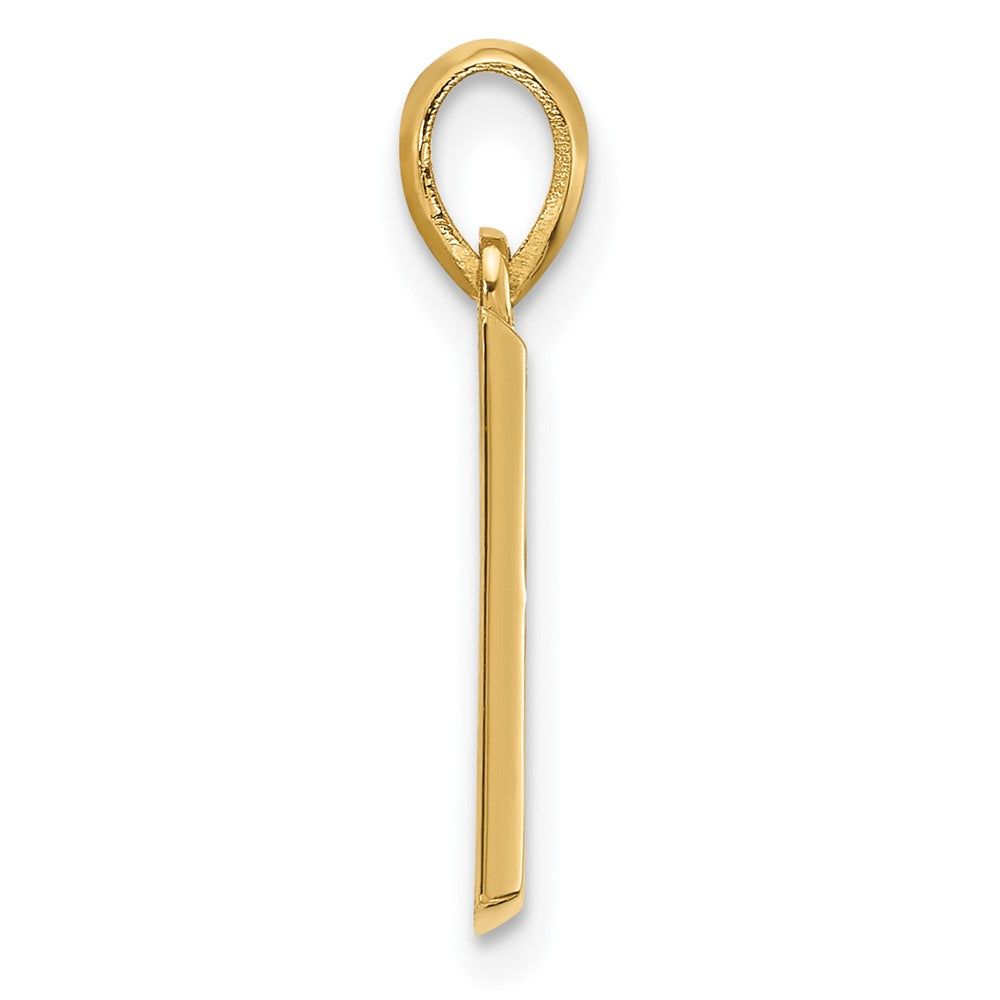 14k Yellow Gold Fancy Letter B