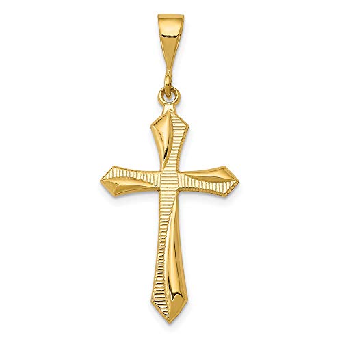 14k Passion Cross Pendant