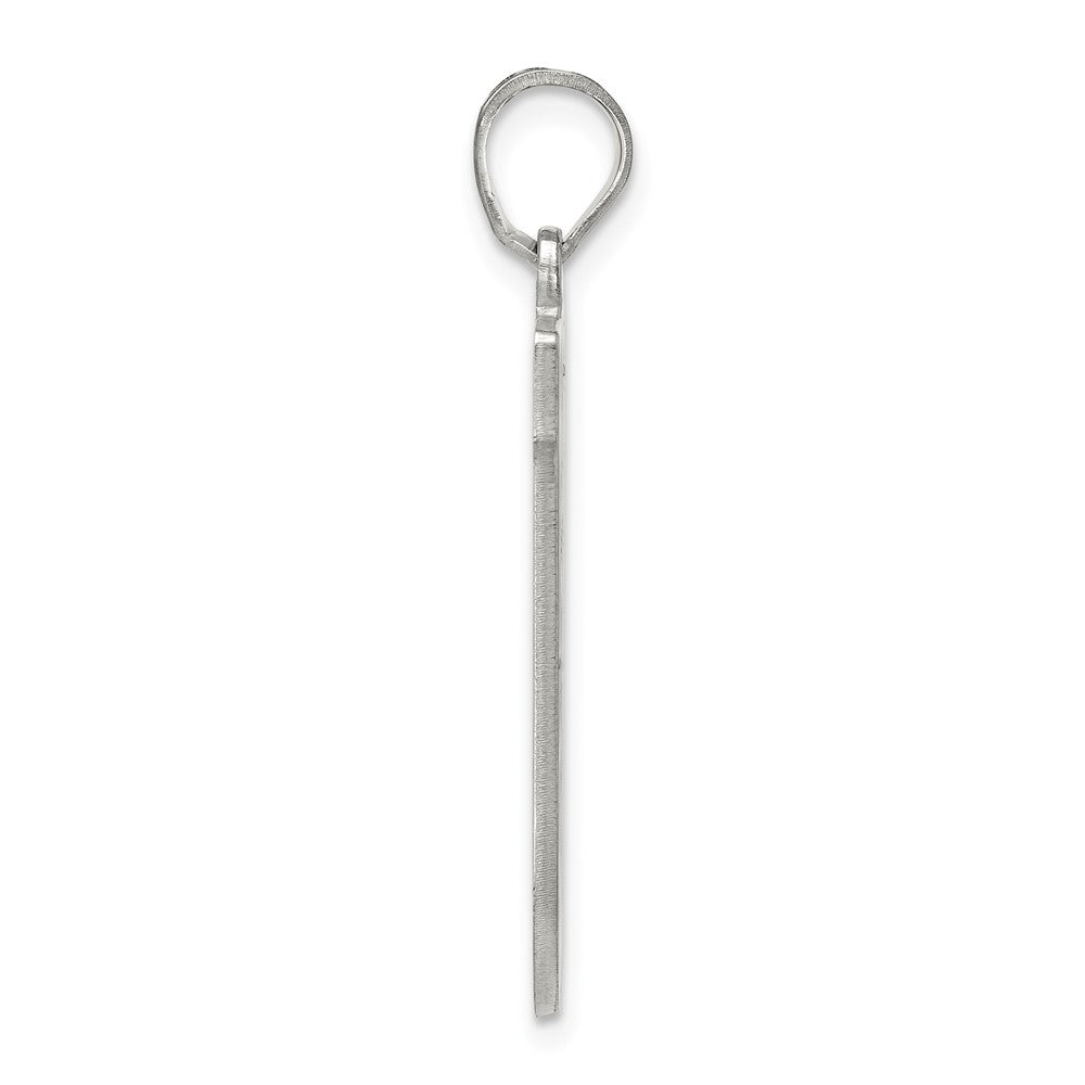 Sterling Silver Letter U Initial Pendant