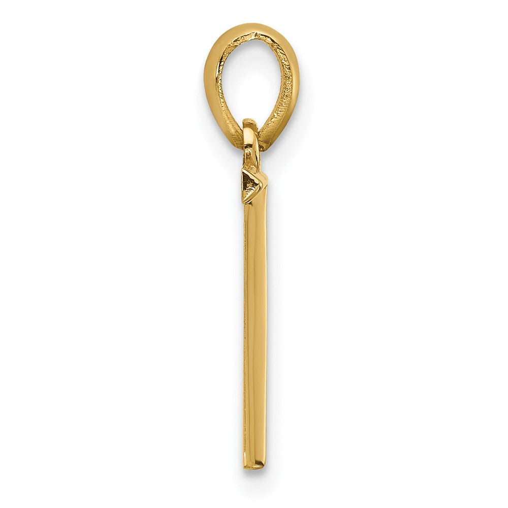 14k Yellow Gold Fancy Letter T