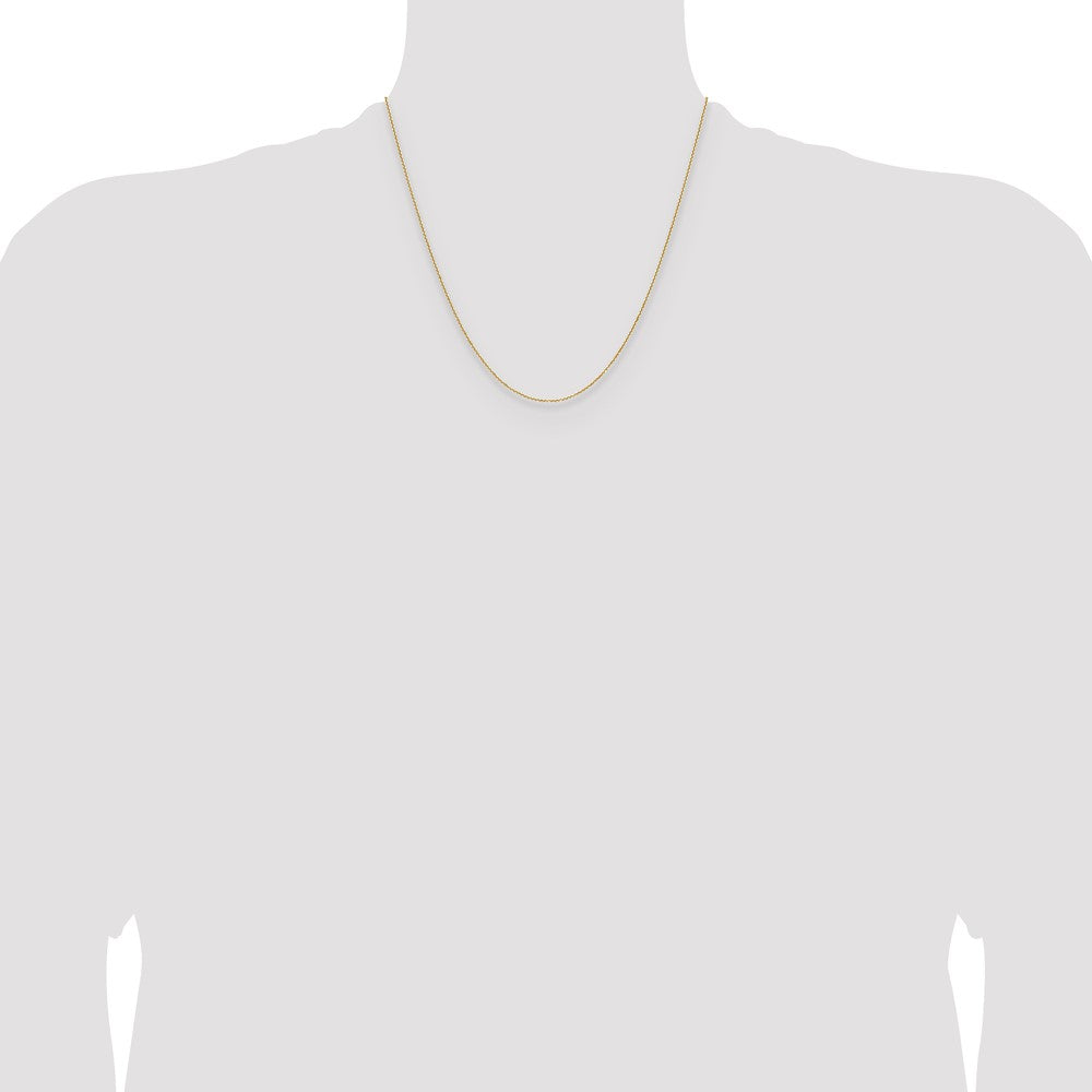 14K 1.1mm D/C Round Cable Chain