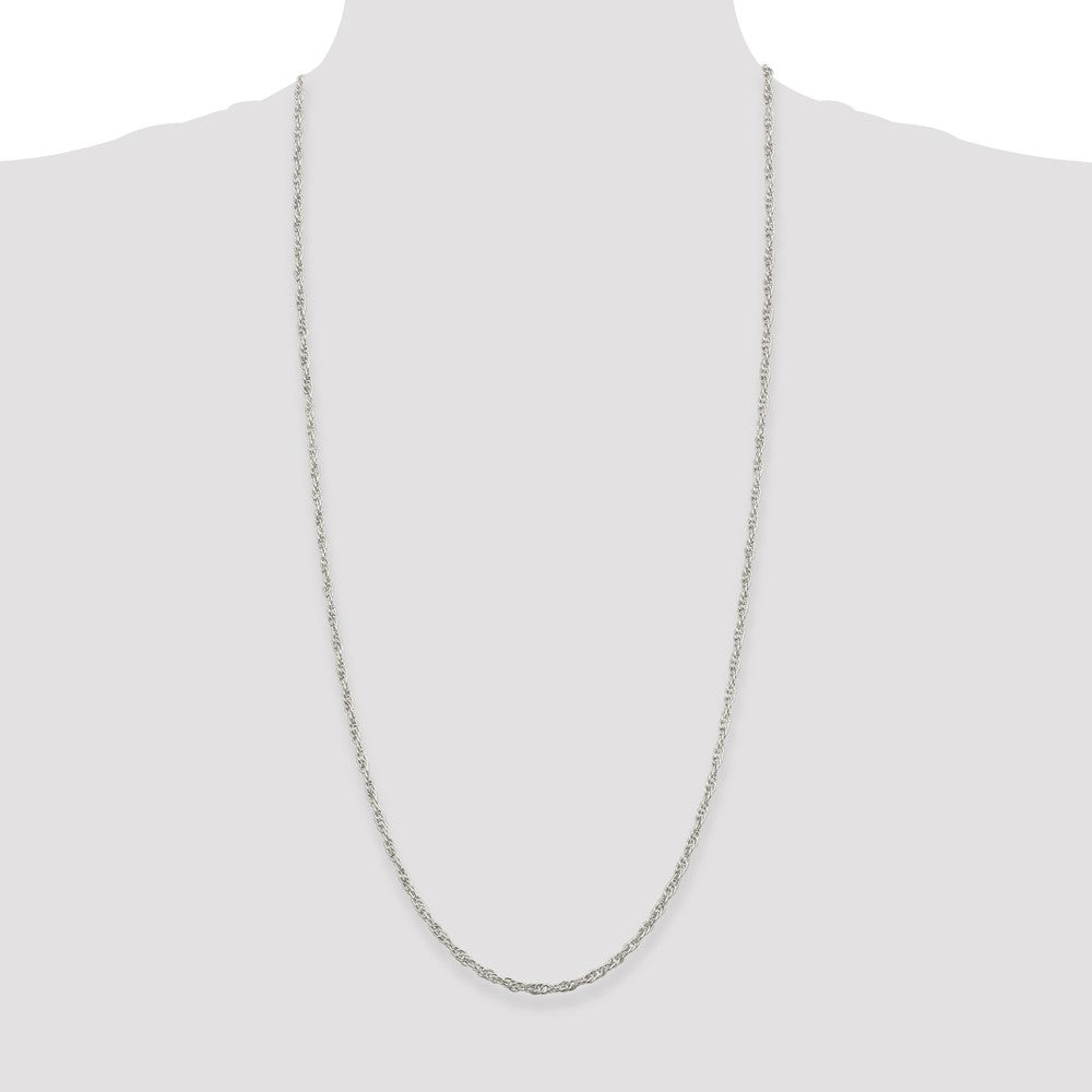 Sterling Silver 2.75mm Loose Rope Chain 30 Inches