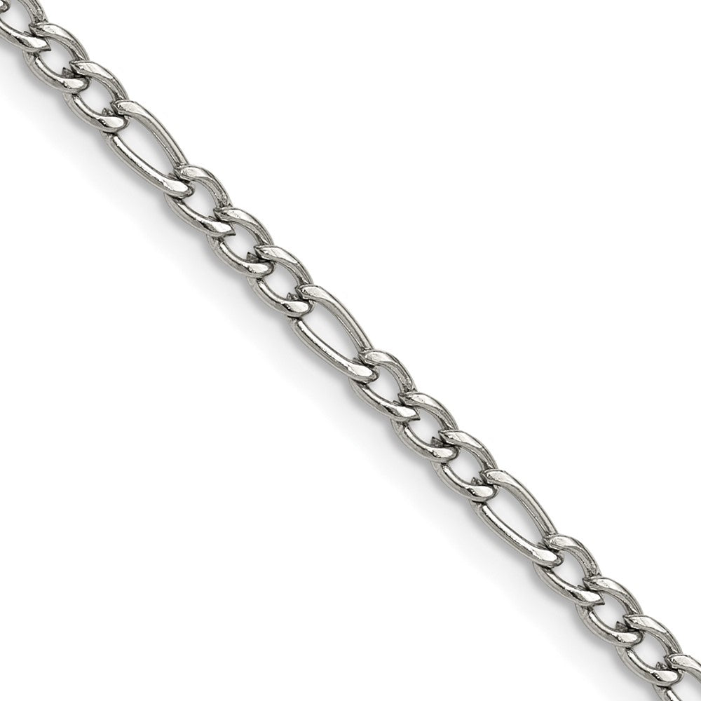 Chisel Stainless Steel Polished 3mm 22 inch Figaro Chain