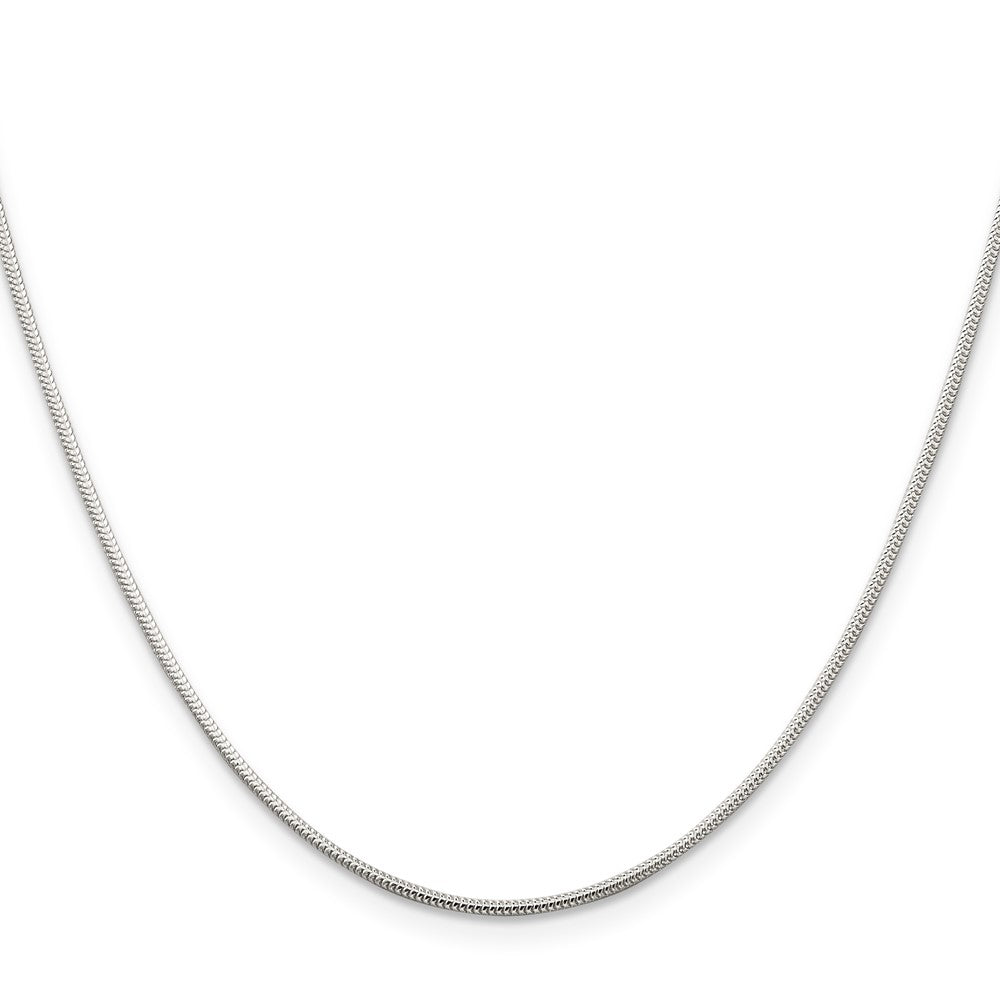 Sterling Silver 1.2mm Round Snake Chain 22 Inches