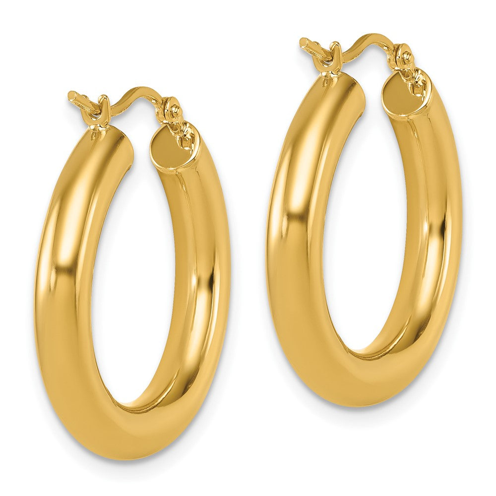 14K Polished Lightweight Hoop Earrings