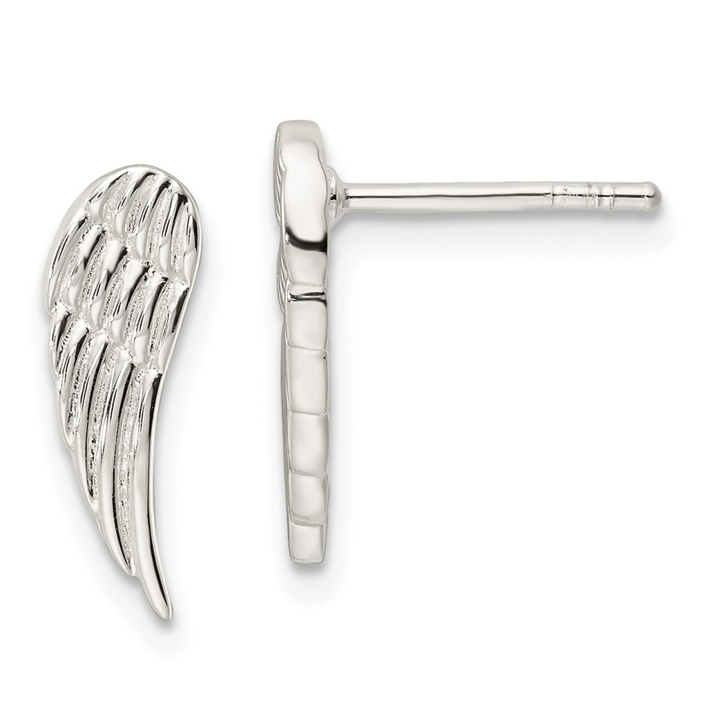 Majestik Sterling Silver Rhodium-plated 12-13mm White Shell Imitation Pearl and Clear CZ Omega Back Post Earrings