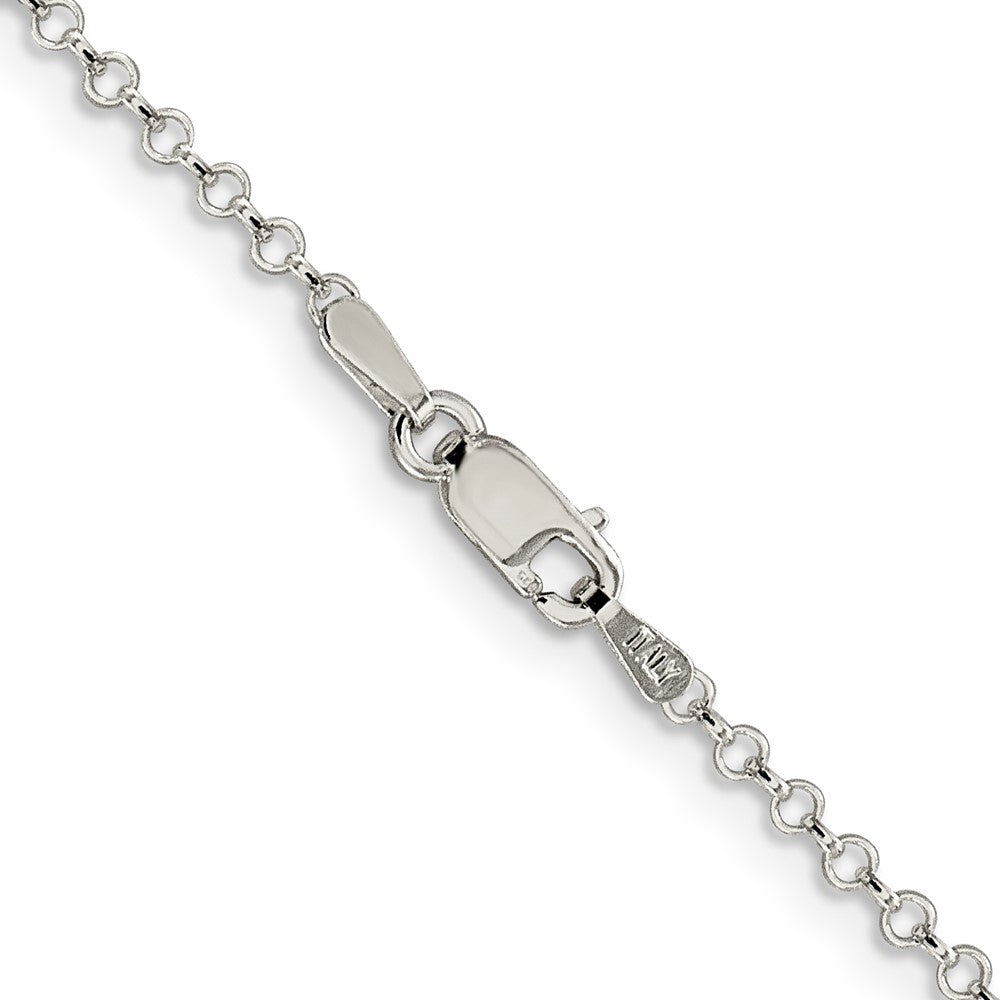 Sterling Silver 2mm Rolo Chain 20 Inches