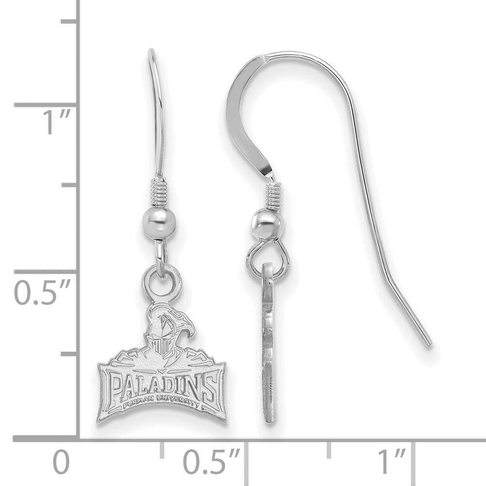Sterling Silver Official Licensed Collegiate Furman University (FU) XS Dangle Earrings