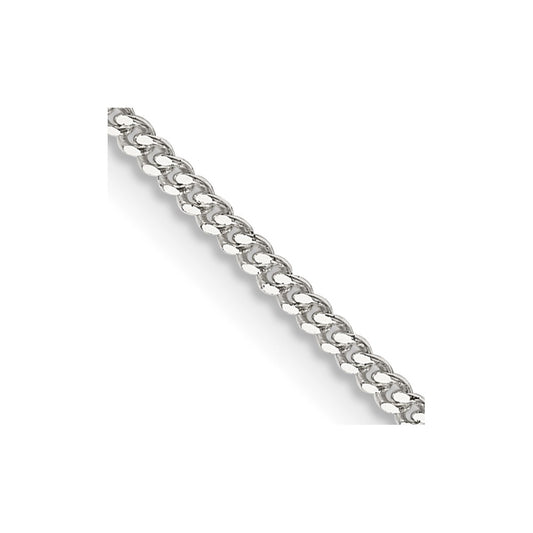 Sterling Silver 1.5mm Curb Chain 14 Inches