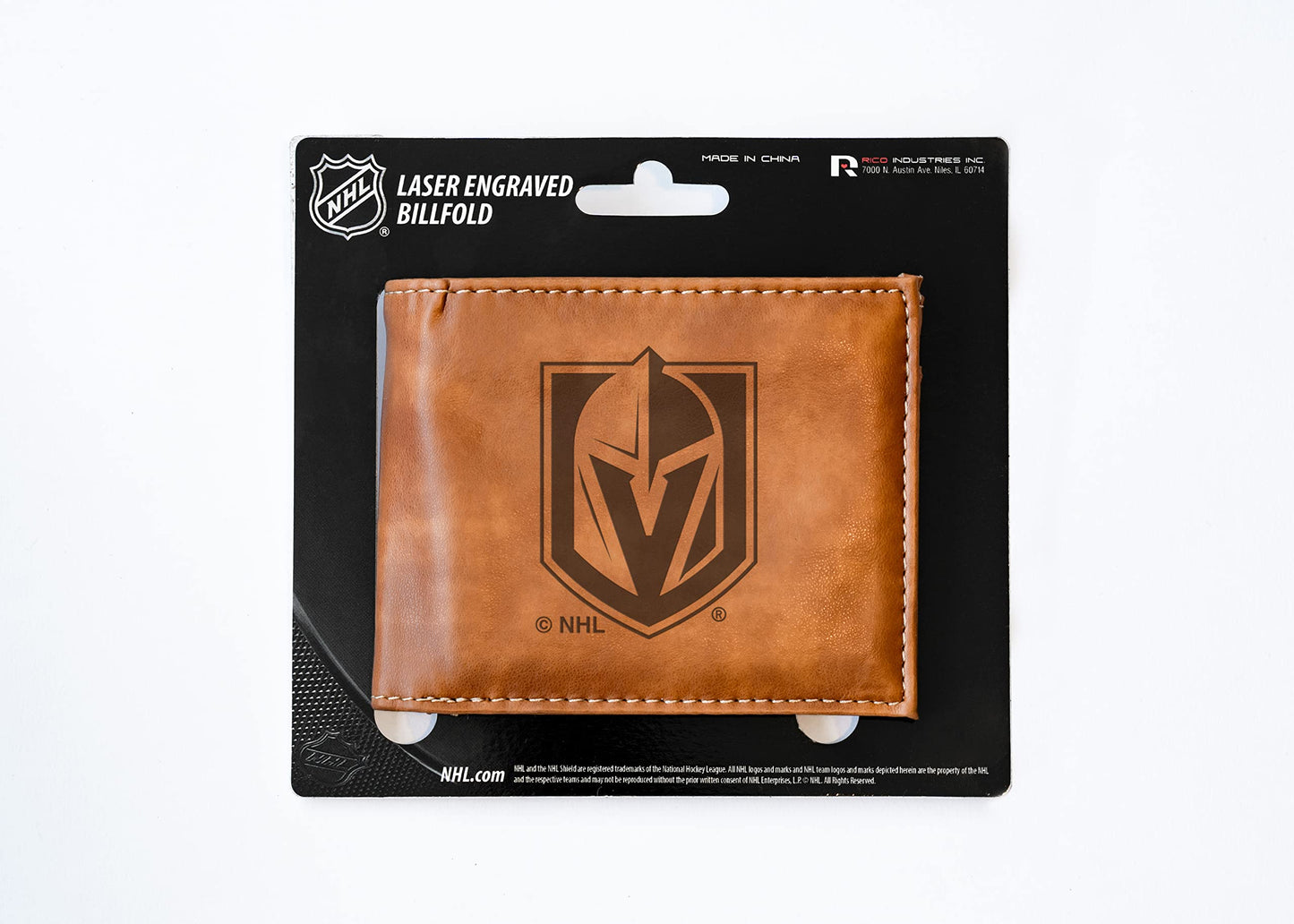 4" Black NHL Vegas Golden Knights Billfold Wallet