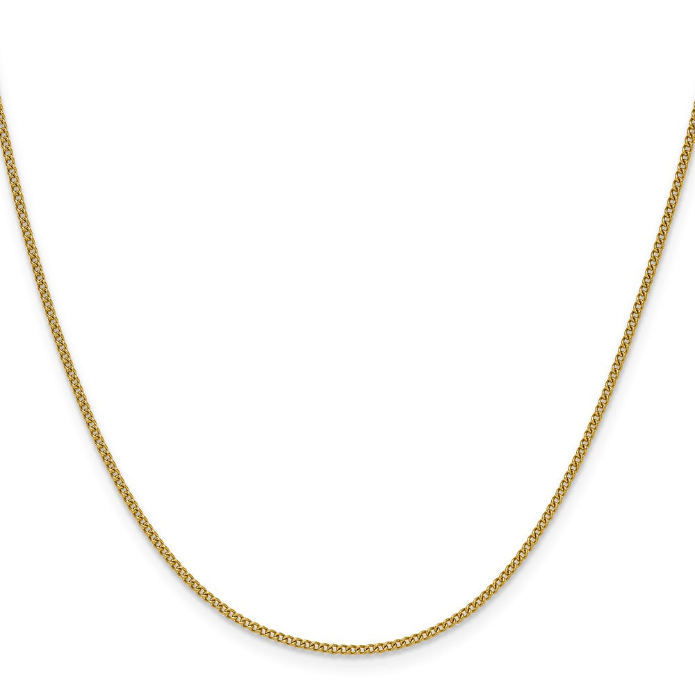 Chisel Stainless Steel Polished Yellow IP-plated 1.5mm 18 inch Curb Chain