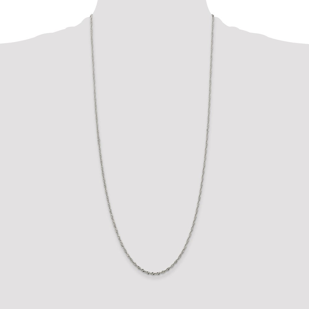 Sterling Silver 2mm Singapore Chain 30 Inches