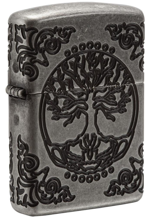 Zippo Armor Tree of Life Design Windproof Pocket Lighter