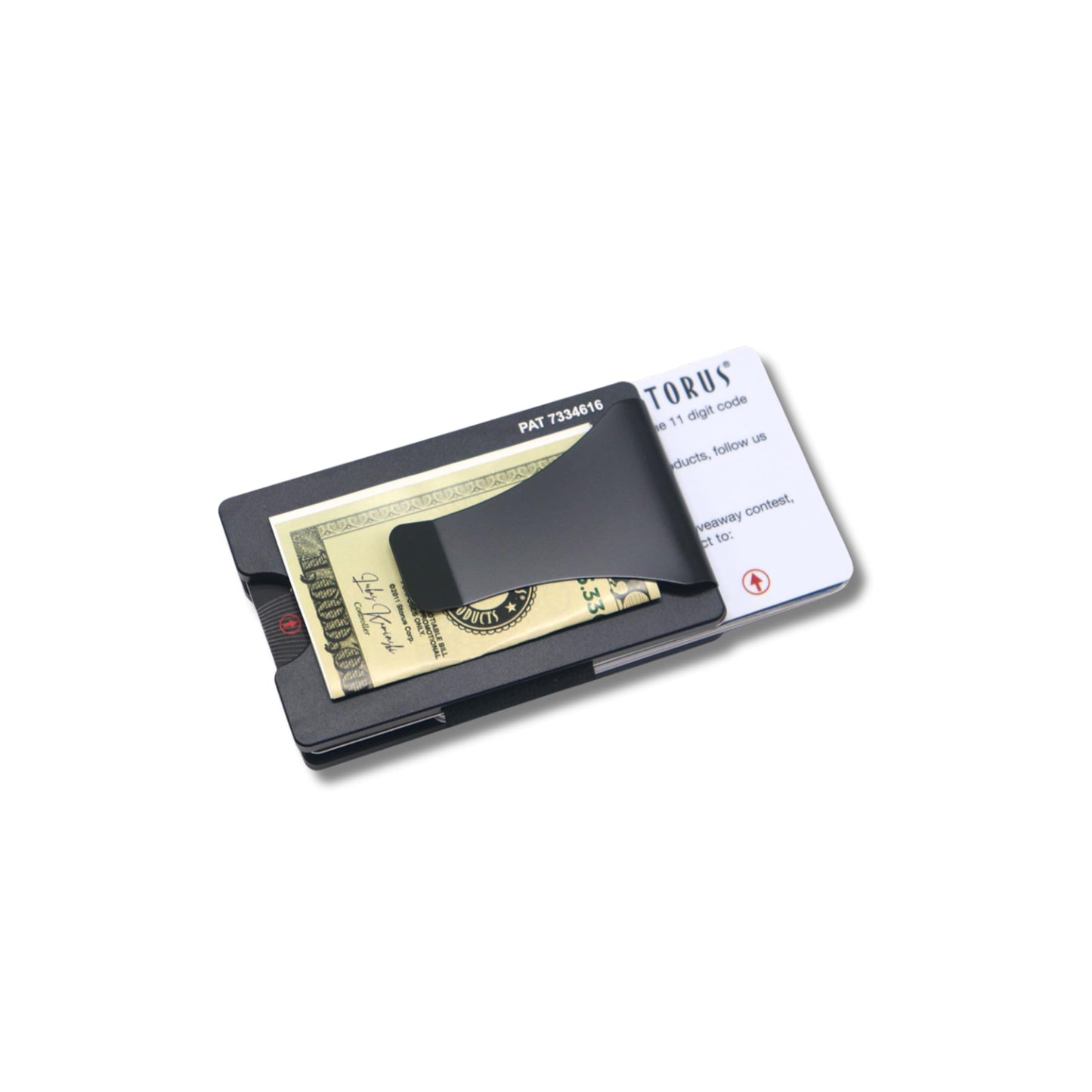 Storus Smart Wallet Premium Card Holder Money Clip Slim Minimalist RFID Blocking Front Pocket Wallet for Men, Father's Day, Groomsmen, Graduate, Gift - Black