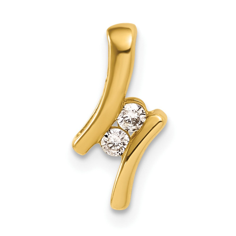 10ky Diamond Pendant, 2 - .05 RD DIAS - Dia: RDG-I3